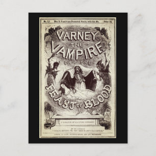 Cartão Postal Varney o Vampiro (Capa da publicação)