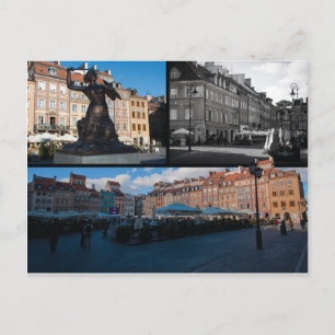 Cartão Postal Varsóvia Cidade Antiga