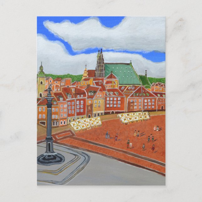 Cartão Postal Varsóvia — Cidade Velha (Frente)