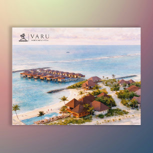 Cartão Postal VARU, Atol North Malé, Maldivas Viagem