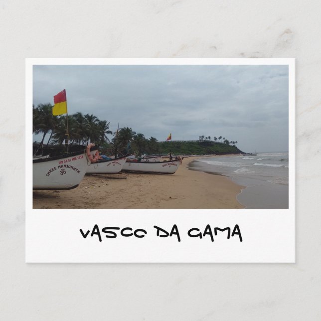 Cartão Postal Vasco da Gama, Goa (Índia) (Frente)