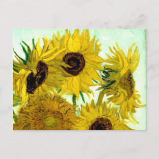 Cartão Postal Vase com Doze Girassóis, Van Gogh Fine Art