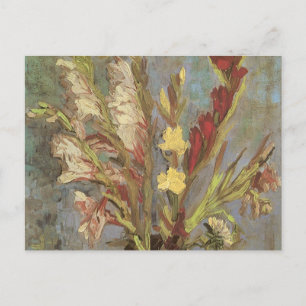 Cartão Postal Vase com Gladioli por Vincent van Gogh