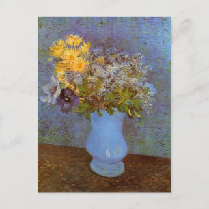 Cartão Postal Vase com Lilacs e Daisies por Vincent van Gogh