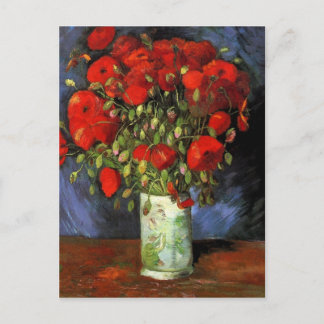 Cartão Postal Vase com papagaios vermelhos por Vincent van Gogh