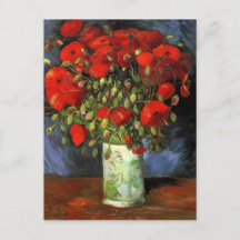 Vase com Poppies Vermelhos por Vincent Van Gogh