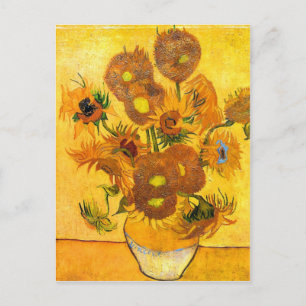 Cartão Postal Vase com Quinze Girassóis por Vincent van Gogh