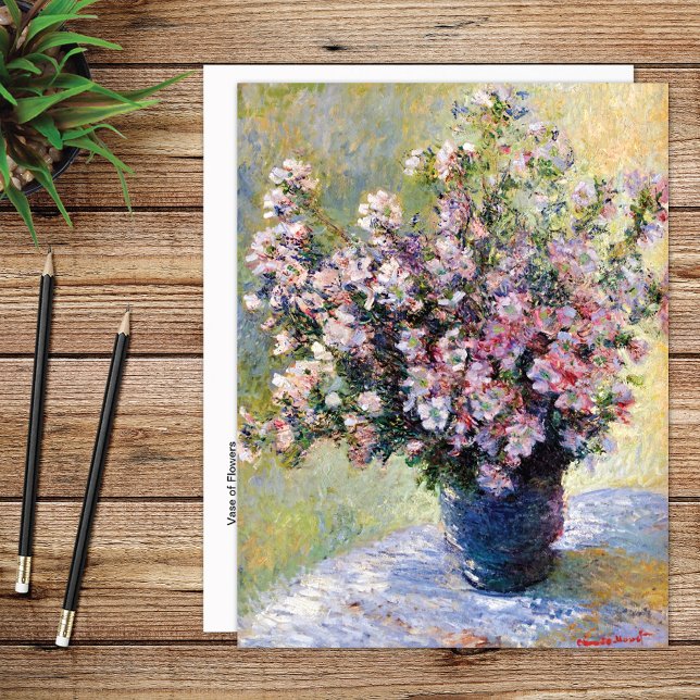 Cartão Postal Vase das Flores Claude Monet (Criador carregado)