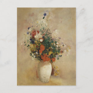 Cartão Postal Vase das Flores, Odilon Redon Fine Art