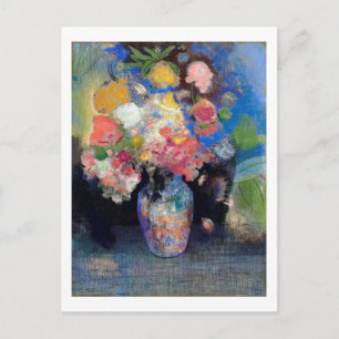 Cartão Postal Vase das Flores, Redon