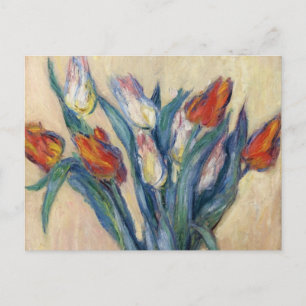Cartão Postal Vase das Tulipas - Claude Monet