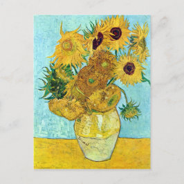 Cartão Postal Vaso com os doze girassóis por Vincent van Gogh