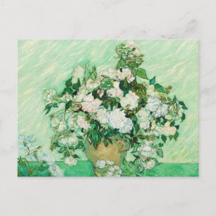 Cartão Postal Vaso com Rosas Cor-de-Rosa, Vincent Van Gogh