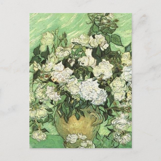Cartão Postal Vaso com Rosas - Van Gogh (Frente)