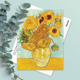 Cartão Postal Vaso Doze Girassóis Vincent van Gogh
