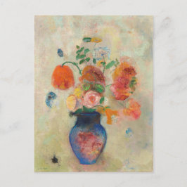 Cartão Postal Vaso grande com flores - Odilon Redon