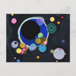 Cartão Postal Vassily Kandinsky Vários Círculos