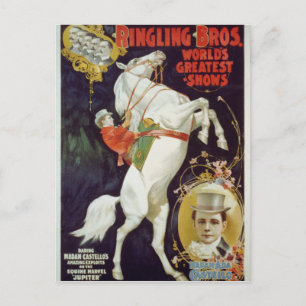 Cartão Postal Vaudeville, espetáculos do Circus