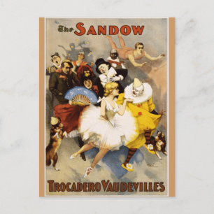Cartão Postal Vaudeville - O Sandow, Trocadero Vaudevilles