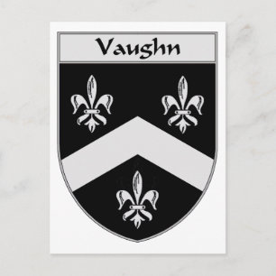 Cartão Postal Vaughn Casaco de Armas/Proteção da Família