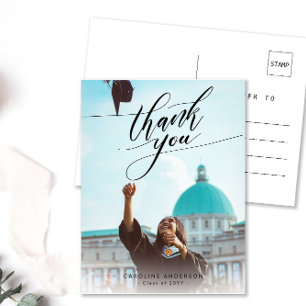 Cartão Postal Vazio De Graduação De Fotos Para Caligrafia Obriga