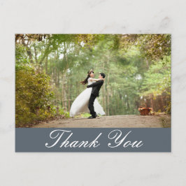 Cartão Postal Vazio - Foto Personalizada Horizontal de Casamento