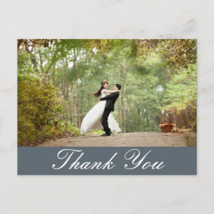 Cartão Postal Vazio - Foto Personalizada Horizontal de Casamento