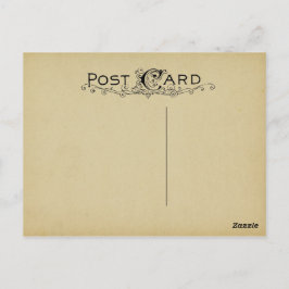 Cartão Postal Vazio Pós-Cartão com Pergaminho Vintage - Plano de