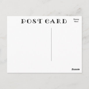 Cartão Postal Vazio Retro Cartão-Postal com Fonte Antica DIY