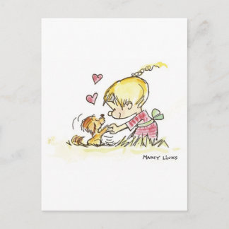 Cartão Postal VDA-006 Devoção de cães