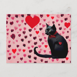 Cartão Postal Vday cat