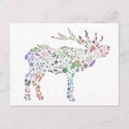 Cartão Postal Veado de Aquarela