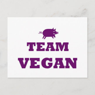 Cartão postal Vegan da equipe