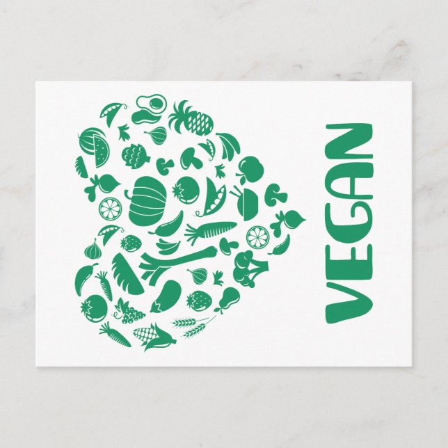 Cartão Postal Vegan Lover (Frente)