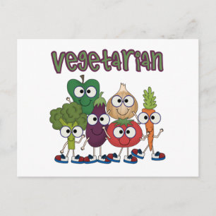 Cartão Postal Vegetariano