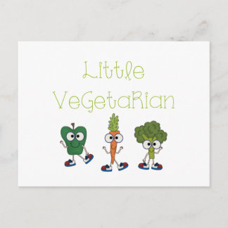 Cartão Postal Vegetariano pequeno