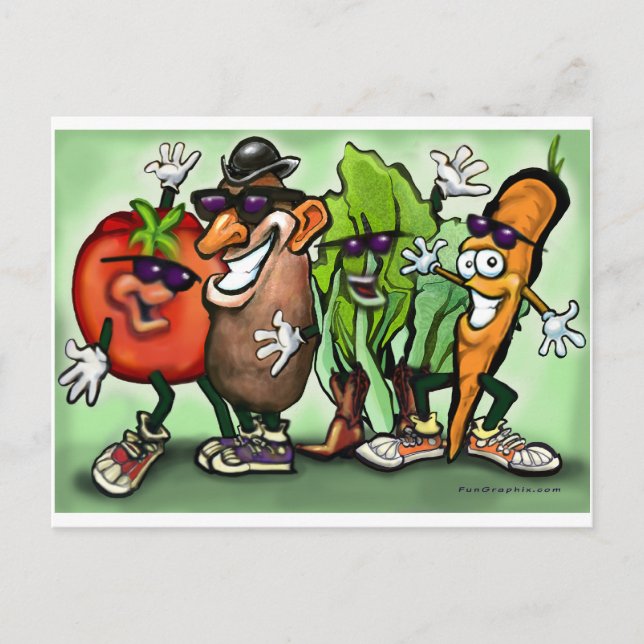 Cartão Postal Veggie Gang (Frente)
