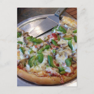 Cartão Postal Veggie Pizza Slices