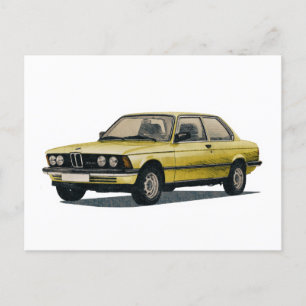 Cartão Postal Veículo Automóvel Vintage BMW