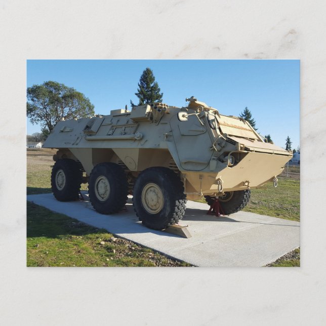 Cartão Postal Veículo Blindado 6x6 Desert Tan (Frente)