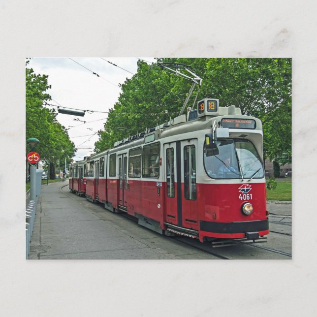Cartão Postal Veículo elétrico de Viena 2014 (Frente)