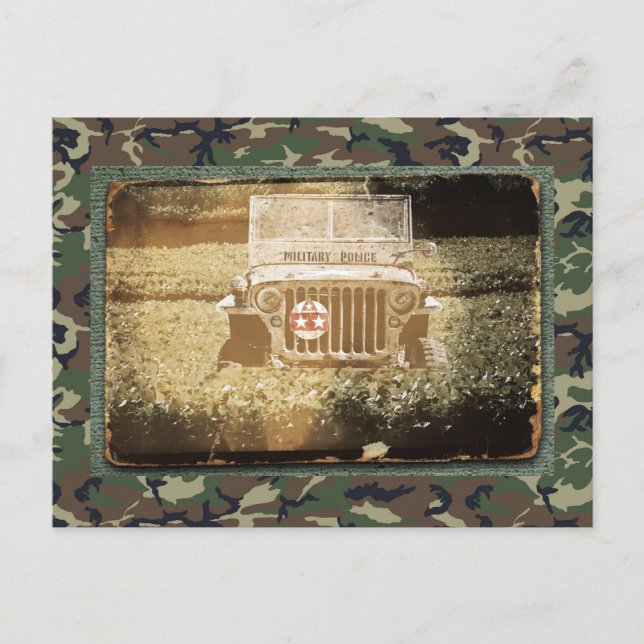 Cartão Postal Veículo Militar (Frente)