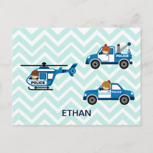 Cartão Postal Veículos Helicópteros da Polícia em Chevron