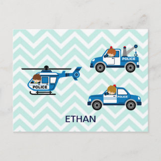 Cartão Postal Veículos Helicópteros da Polícia em Chevron