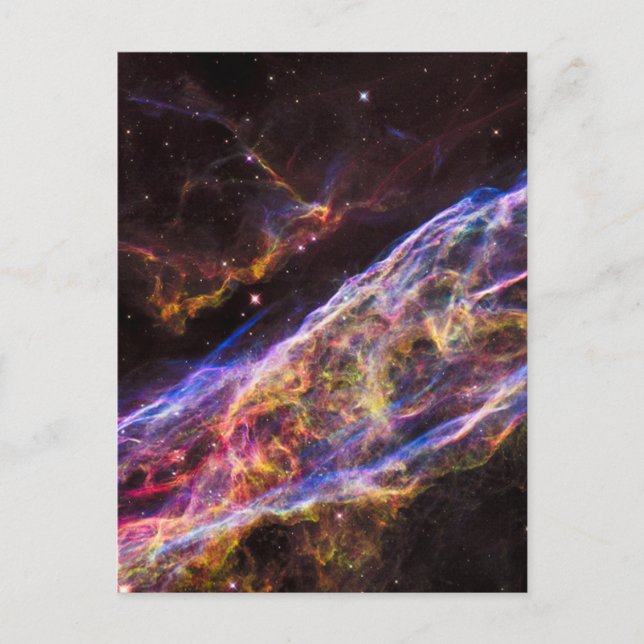 Cartão Postal Veil Nebula Supernova Remanescente Wallet Telefôni (Frente)