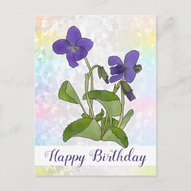 Cartão Postal Veilchen (Frente)