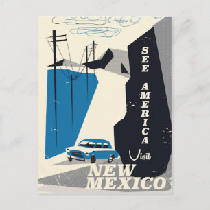 Cartão Postal Veja América - Novo México - Viagens vintage de 