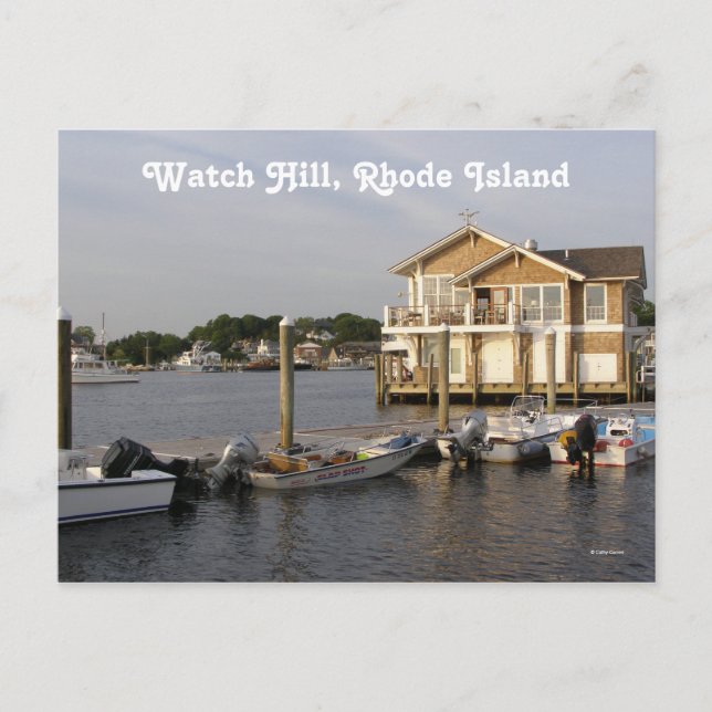 Cartão Postal Veja Hill, Rhode É... (Frente)