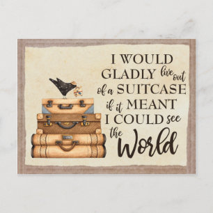 Cartão Postal Veja o mundo