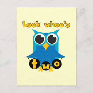 Cartão Postal Veja quem são os dois Camisetas de aniversário e p